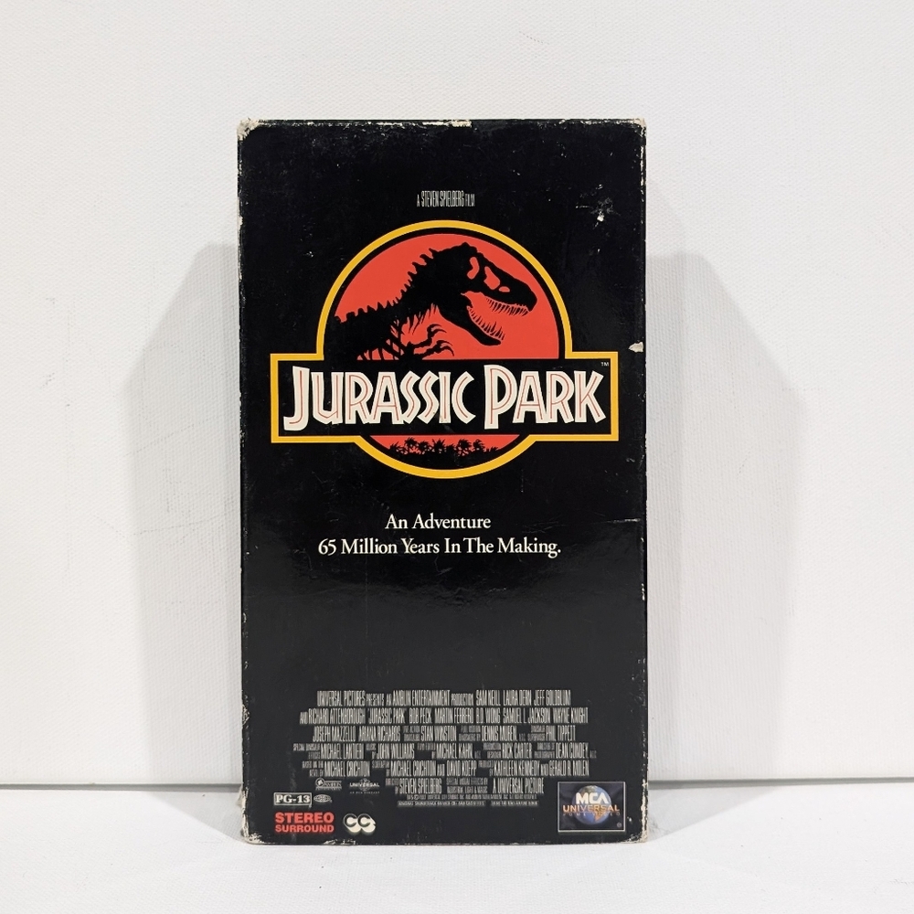 Jurassic Park (1993) VHS cassette movie
